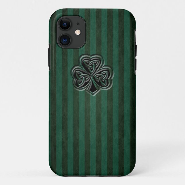 Capa Para iPhone 11 Pedra verde-verde-doce irlandês (Verso)
