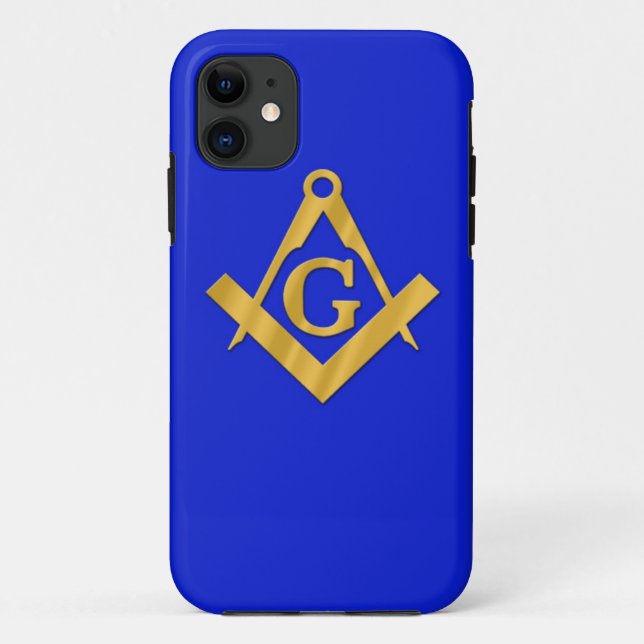Capa Para iPhone 11 Pedreiro - azul maçónico (Verso)