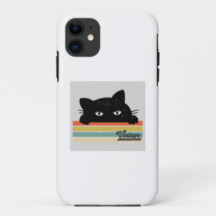 Capa Para iPhone 11 Peeking de Gato Negro