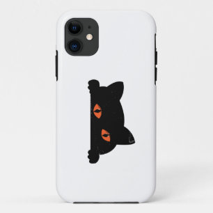 Capa Para iPhone 11 Peeking de Gato Negro