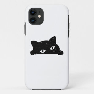 Capa Para iPhone 11 Peeking de Gato Negro