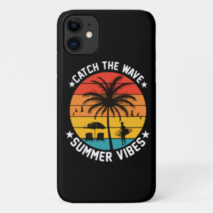 Capa Para iPhone 11 Pegue a Onda Vibrações de Verão