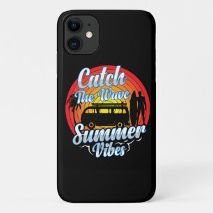 Capa Para iPhone 11 Pegue a Onda Vibrações de Verão