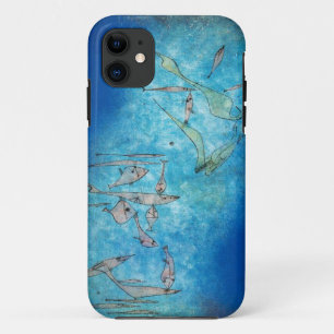 Capa Para iPhone 11 Peixes abstratos por Paul Klee