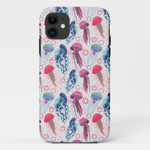 Capa Para iPhone 11 Peixes de gelatina coloridos