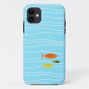 Capa Para iPhone 11 Peixes Retro