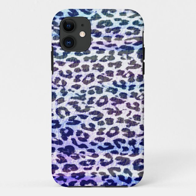 Capa Para iPhone 11 Pele com pelo de animais de criação de leopardo 2 (Verso)