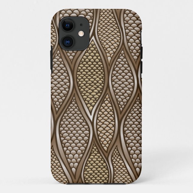 Capa Para iPhone 11 Pele de cobra estilizado (Verso)
