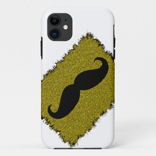Capa Para iPhone 11 Pele do bigode e do leopardo (Verso)