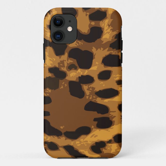 Capa Para iPhone 11 Pele Leopard (Verso)