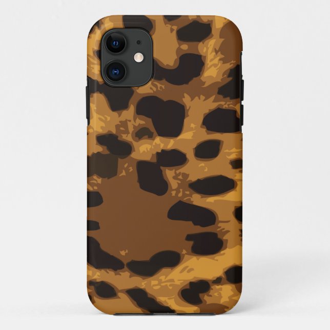 Capa Para iPhone 11 Pele Leopard (Verso)