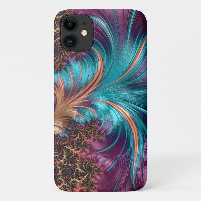 Capa Para iPhone 11 Pena Fractal (Verso)