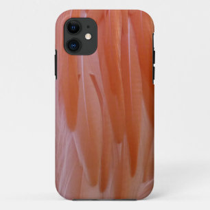 Capa Para iPhone 11 Penas Flamingo em tons de rosa