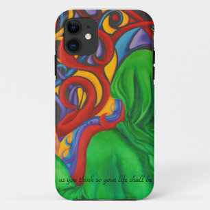 Capa Para iPhone 11 Pensamentos criados - arte original