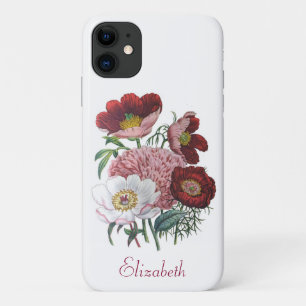Capa Para iPhone 11 Peônias Personalizadas