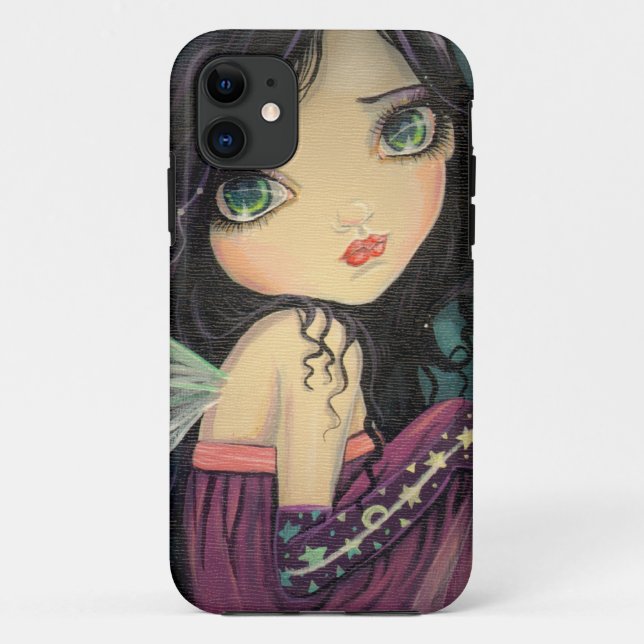 Capa Para iPhone 11 Pequena Lua Arte Fantasia Fada Olho Grande (Verso)