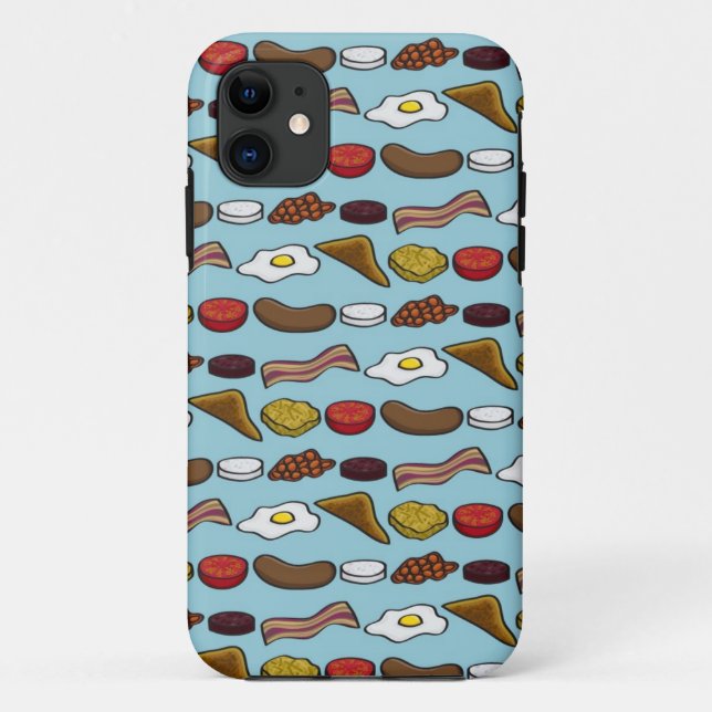 Capa Para iPhone 11 Pequeno almoço fritado (Verso)