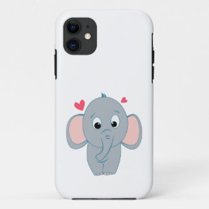 Capa Para iPhone 11 Pequeno elefante bonito