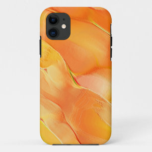 Capa Para iPhone 11 Pequeno esculpido em amarelo e muito laranja