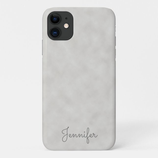 Capa Para iPhone 11 Pergaminho de Cinzas Personalizadas Elegante (Verso)