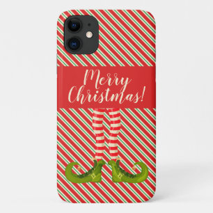 Capa Para iPhone 11 Pernas do Elf de Natal Jolly