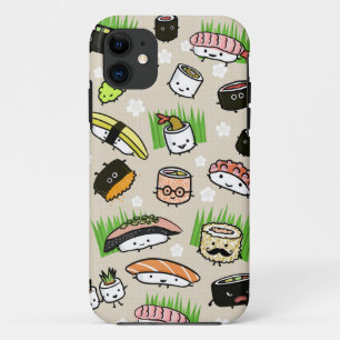 Capa Para iPhone 11 Personagens de Sushi Padrão
