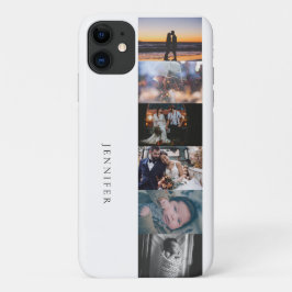 Capa Para iPhone 11 Personalizado 6 Fotografias e Seu Nome ou Mongoram