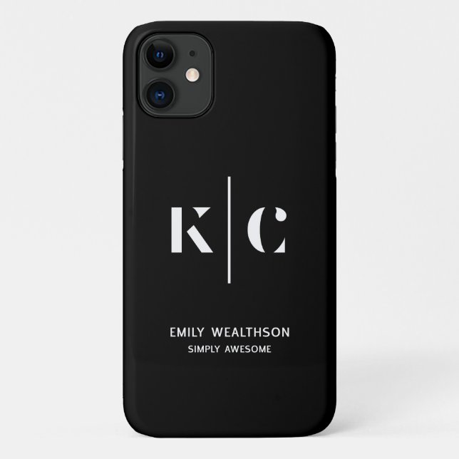 Capa Para iPhone 11 Personalizado, na moda, moderno e mínimo (Verso)