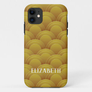 Capa Para iPhone 11 Personalizado Personalizado do Nome Dourado do Art