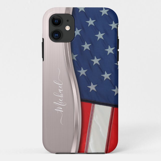 Capa Para iPhone 11 Personalize a espiral de metal Dourada do Rosa do  (Verso)