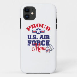 Capa Para iPhone 11 Personalize a etiqueta de cão da Força Aérea ameri