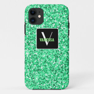 Capa Para iPhone 11 Personalize o seu próprio verde, manchado