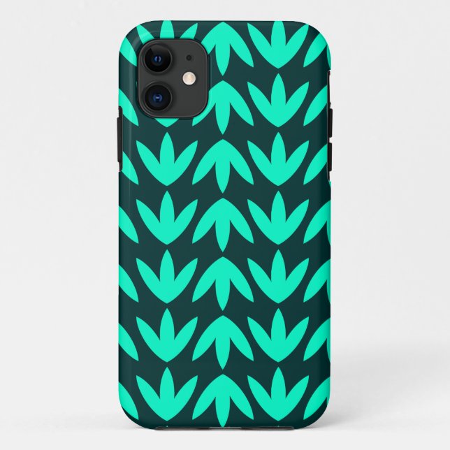 Capa Para iPhone 11 Pés-aves - Turquesa e Verde-k.pdf (Verso)