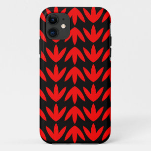 Capa Para iPhone 11 Pés de aves - Vermelho e Preto.pdf