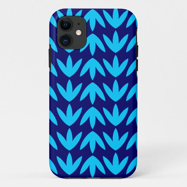 Capa Para iPhone 11 Pés de pássaro - Azul-céu e Marinho.pdf (Verso)