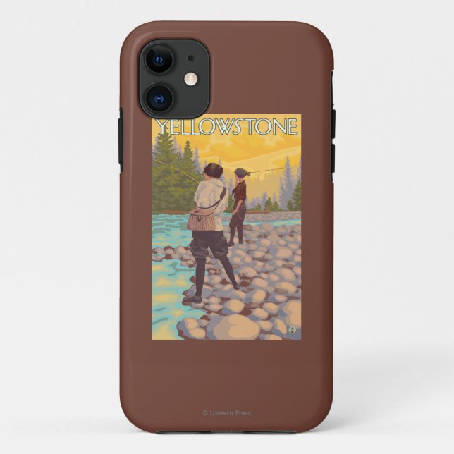 Capa Para iPhone 11 Pesca com mosca das mulheres - parque nacional de (Verso)