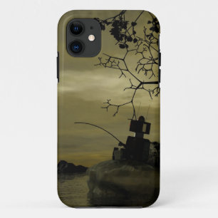 Capa Para iPhone 11 Pesca do robô