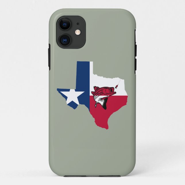 Capa Para iPhone 11 Pesca do Texas (Verso)