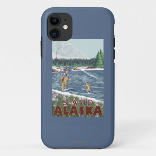 Capa Para iPhone 11 Pescador da mosca - Seward, Alaska