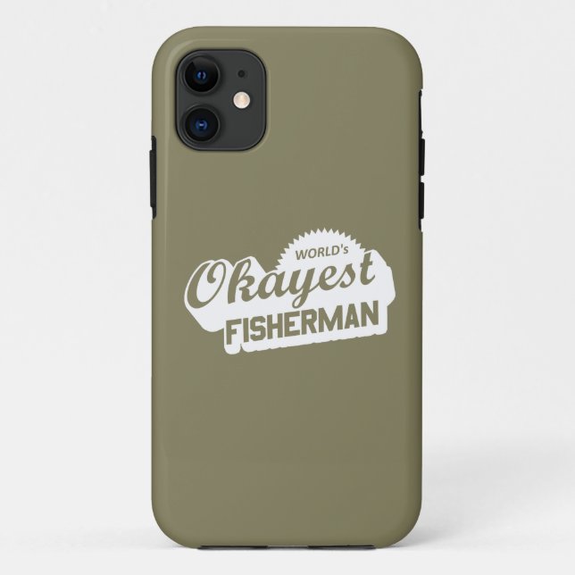 Capa Para iPhone 11 Pescador Okayest do Mundo (Verso)