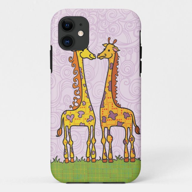 Capa Para iPhone 11 pescoços longos loving (Verso)