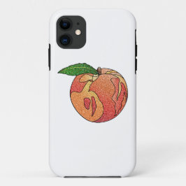 Capa Para iPhone 11 Pêssego com brilho