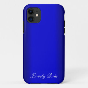 Capa Para iPhone 11 Pessoal azul elétrico