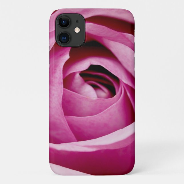 Capa Para iPhone 11 Petais internas da Rosa Bud (Verso)