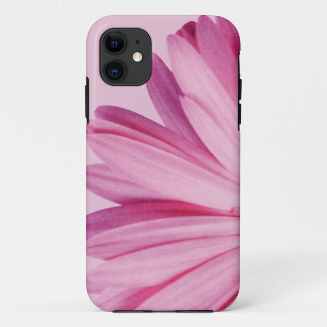 Capa Para iPhone 11 Pétalas Daisy Rosa - Super Cute (Verso)