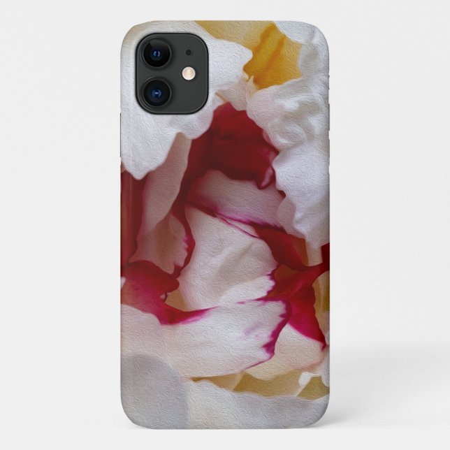 Capa Para iPhone 11 pétalas de pénia (Verso)