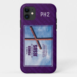 Capa Para iPhone 11 Philippians 2:9-11 | NOME DA Cruz Cristã JESUS