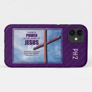 Capa Para iPhone 11 Philippians 2:9-11   NOME DA Cruz Cristã JESUS