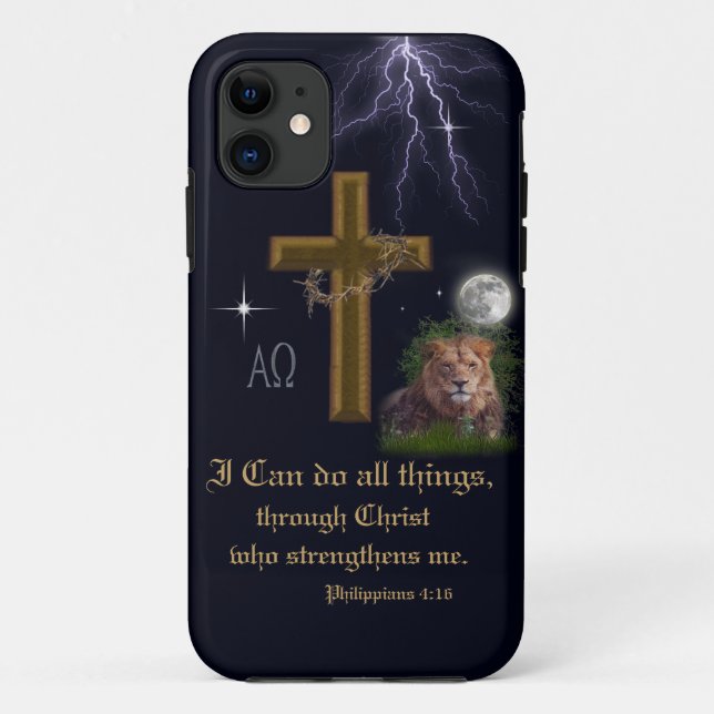 Capa Para iPhone 11 Philippians 4:16 (Verso)