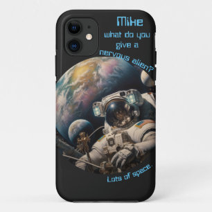 Capa Para iPhone 11 Piada de Astronauta Personalizável 